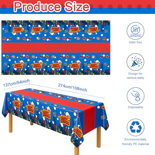 50% Off 3-Pack Hero Party Tablecloths - Only $4.99 - Image 6