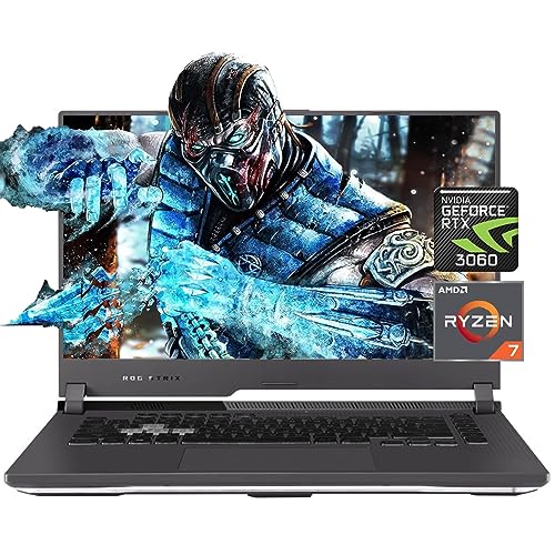 ASUS 2023 Newest ROG Strix G15 Gaming Laptop, 15.6' 165Hz IPS Display, AMD Ryzen 7 6800H Processor, NVIDIA GeForce RTX 3060, 32GB DDR5 RAM, 1TB SSD, Backlit Keyboard, Windows 11 Home, Eclipse Gray
