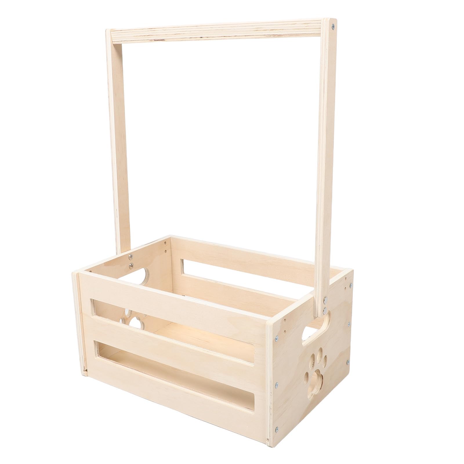 Tofficu Cesta de Almacenamiento Vintage de Madera para Recién Nacidos con Gran Capacidad y Diseño Seguro, Adecuado para Ropa y Artículos de Baño Habitación del Ñiño