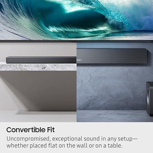 Image of Samsung Q-Series Soundbar HW-QS700F 3.1.2 ch Subwoofer (2025 Model) Convertible Fit, Wireless Dolby Atmos, Q-Symphony
