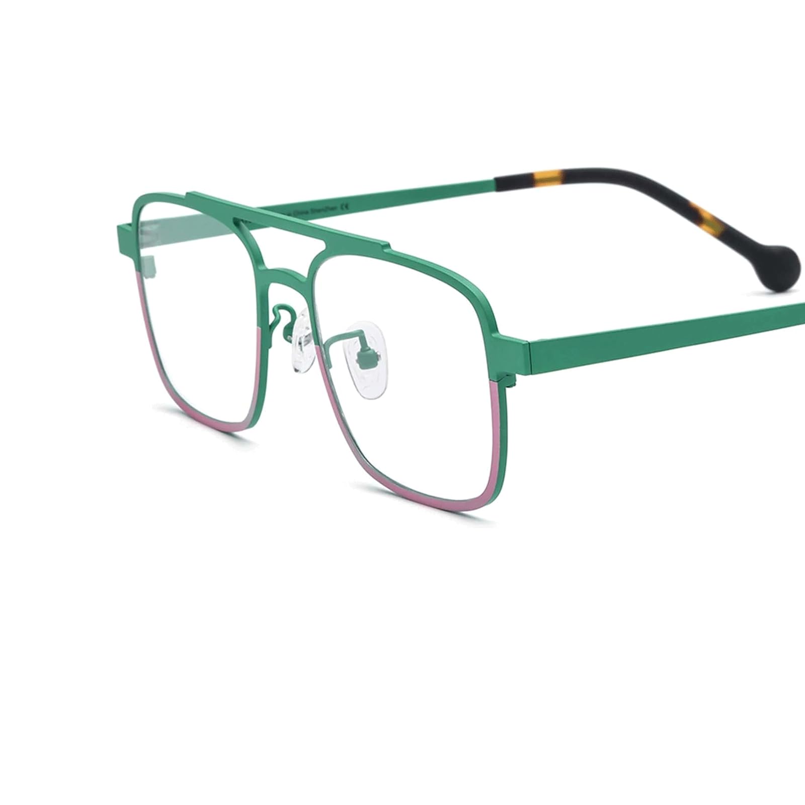 EYPKPL Montature per Occhiali quadrate Montature per Occhiali in Titanio Puro Montature per Occhiali ottici Colorati Occhiali da Vista Leggeri vestibilità Perfetta