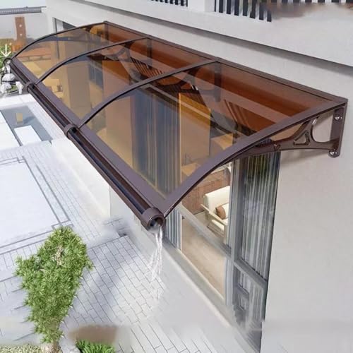 Auvent de porte résistant aux intempéries avec toit polycarbonate - 2