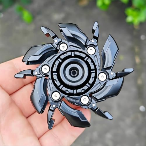 Image of T-Conceal EDC Fidget Sliders Open Armor Spinning TopFidget Toys Stress Relief for Adults Magnetic Metal (Black)