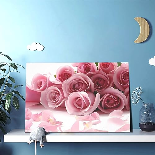 Impression de roses sur toile : poésie florale pour votre décoration