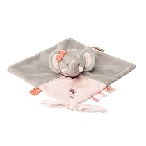 Nattou Pupazzetto Fazzoletto Adele L’Elefante, Compagno dalla Nascita, 27 x 27 cm, Grigio, Rosa, 424165