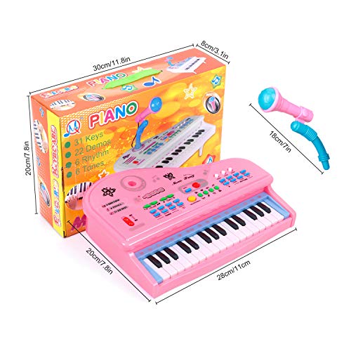 Speelgoedpiano voor kinderen E-More pianospeelgoed voor 1 ~ 4 jaar oude meisjes, elektronisch educatief muziekinstrument… - Image 8
