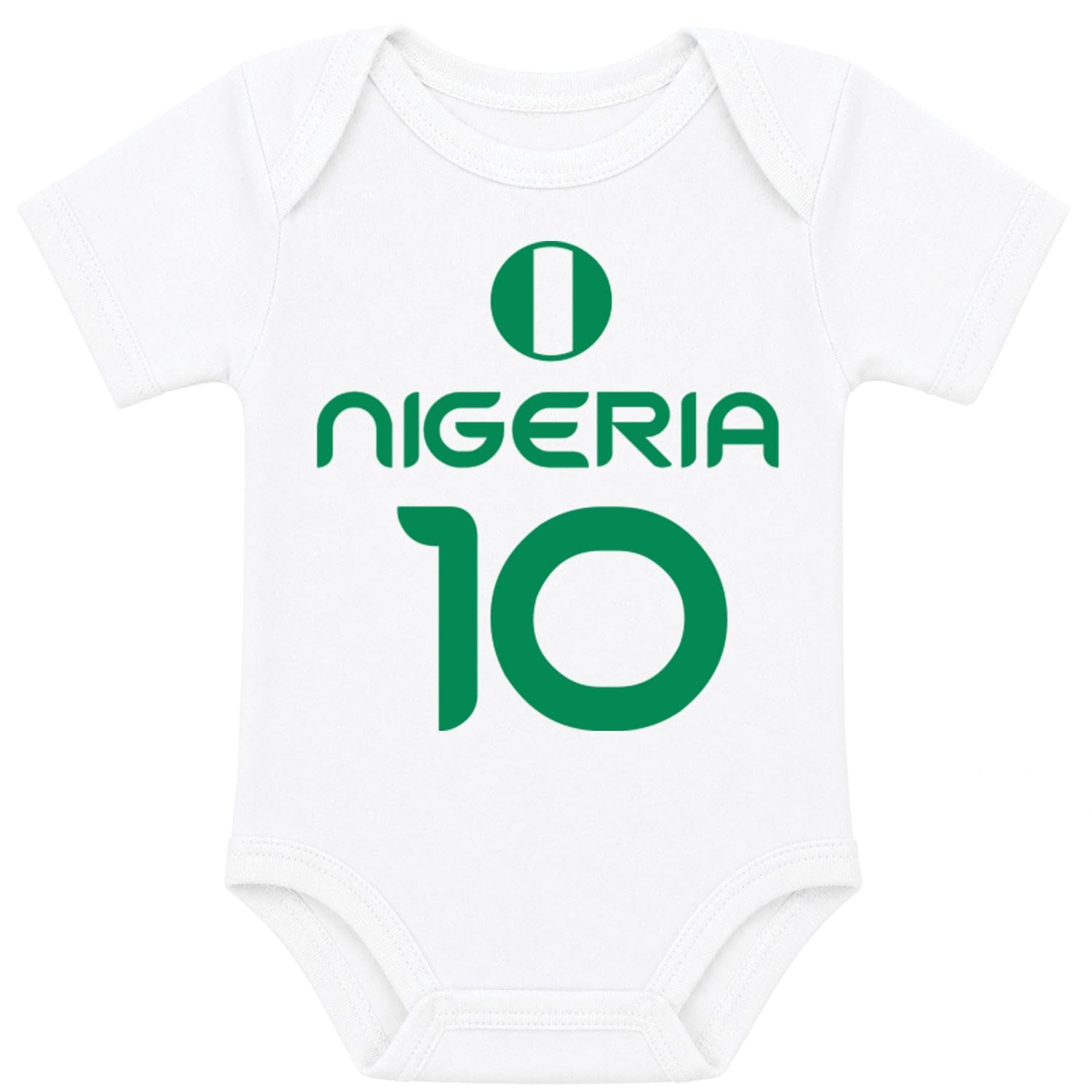 Country Flag Soccer Jersey Stye Baby Unisex Short Sleeve Bodysuit |