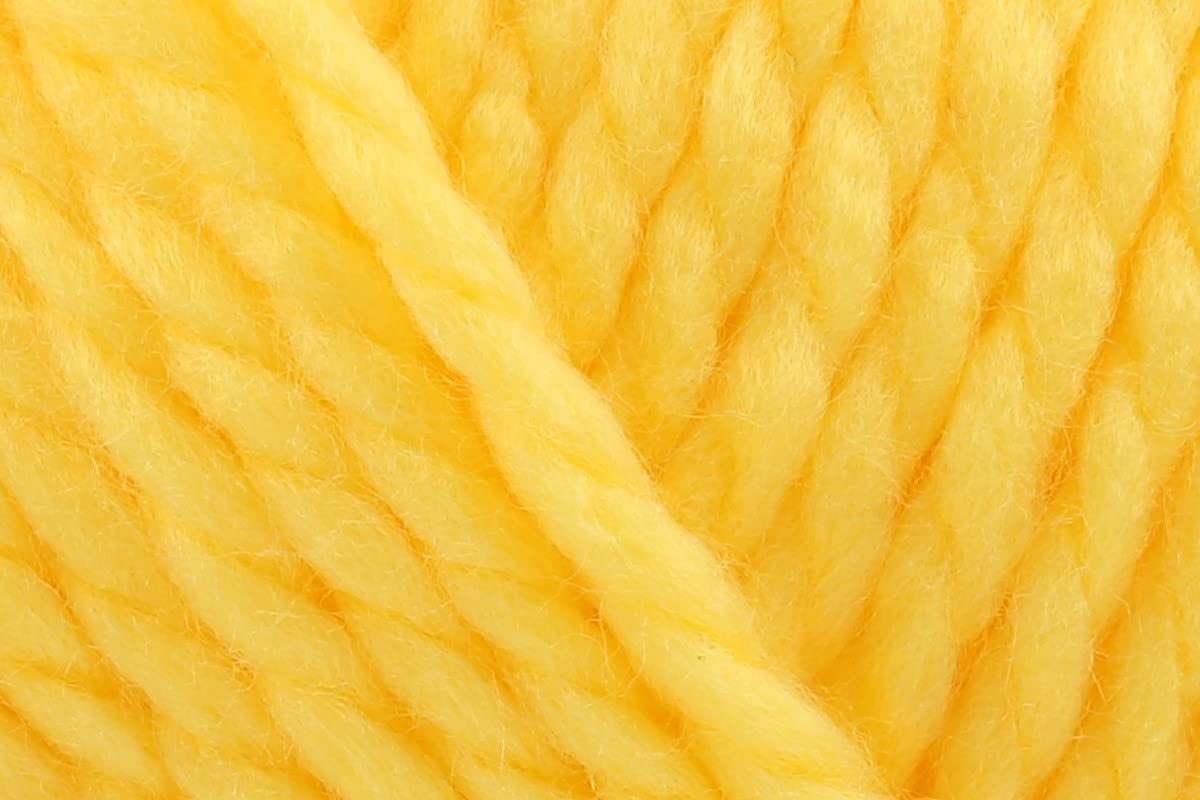 Hayfield Bonus Super Chunky Crochet Yarn, 100% Acrylic Knitting Wool for Cushions, Scarves, Headwear & Blankets - 100g Balls - Bright Lemon (819) - Pack of 3