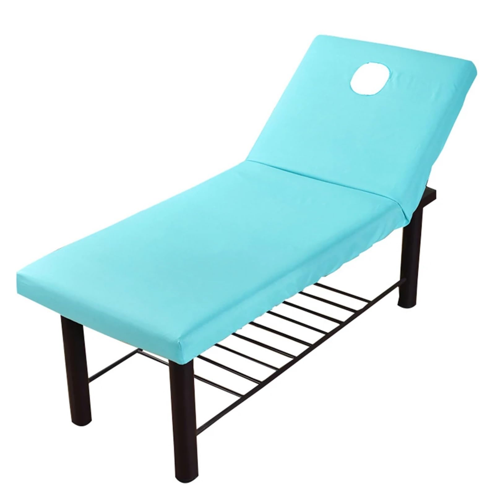 Sabanas Camilla Masaje Sábana ajustable for camilla de masajes 70 x 190 cm, cubierta completa con banda goma elástica, funda for cama tratamiento masaje spa orificio for respirar en la cara(F)