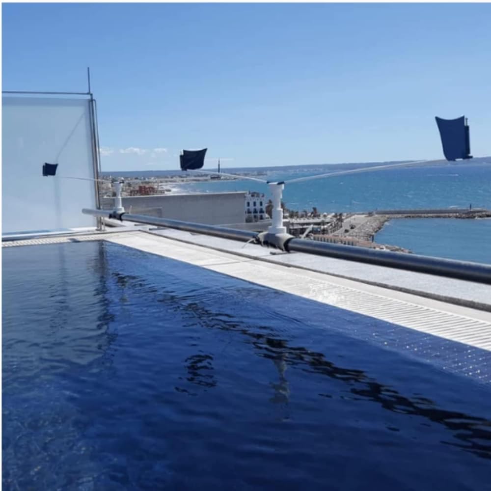 Remi Hogar Eolo Piscinas para ahuyentar Aves | Espantapájaros Eolo destellante para Piscinas | Efectividad estética | Posibilidad del Plegado del Dispositivo | Cubre Las Zonas anexas