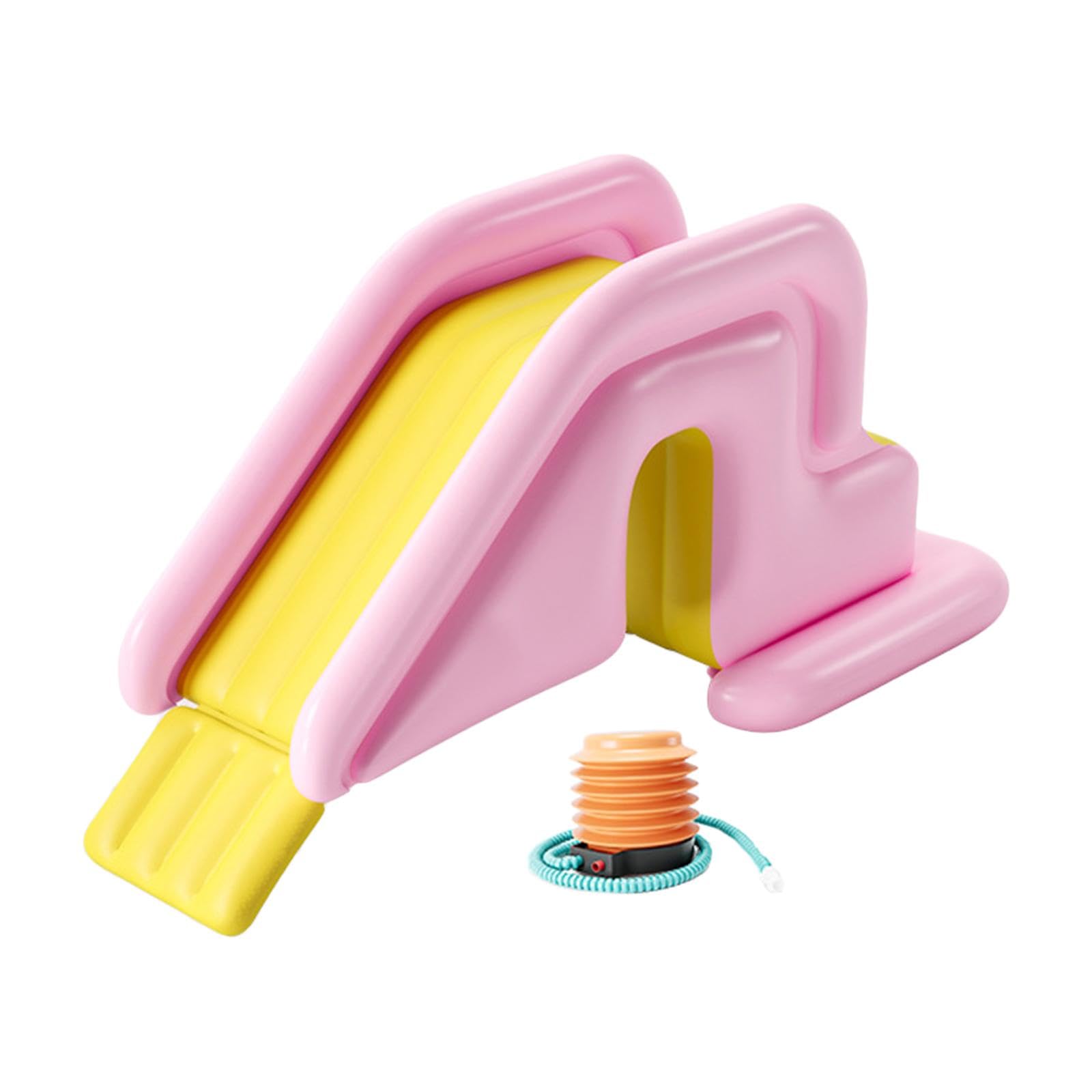 Inflatable Slide with Foot Pump Playground Slide for Backyard Garden Outdoor Pink |Home & Garden | Yard, Garden & Outdoor Living | Pools & Spas | Swimming Pools | Inflatable & Kid Pools