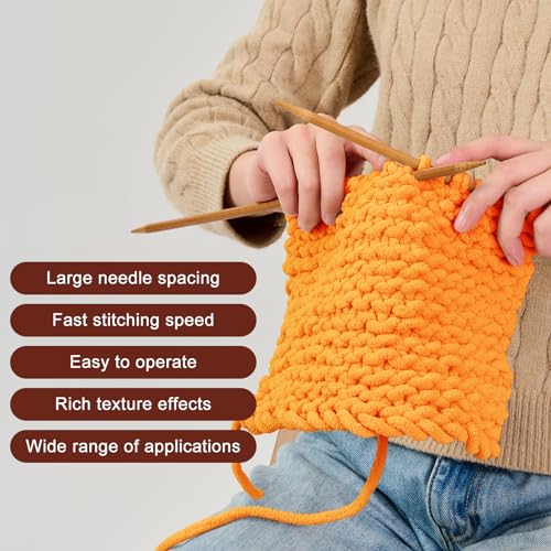 Image of INNDUN Blanket Yarn 3 Pack of 100g /3.5oz - Yellow Chenille Yarn 6 Super Bulky - Knitting, Crocheting & Crafts Chunky Yarn