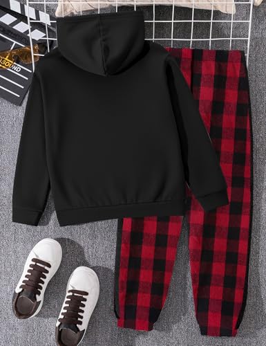 Image of Boys Clothes Boy Outfits 2-Piece Long Sleeve Hoodie and Camouflage Pants Boys Fall Winter Clothes for 6-16 Years