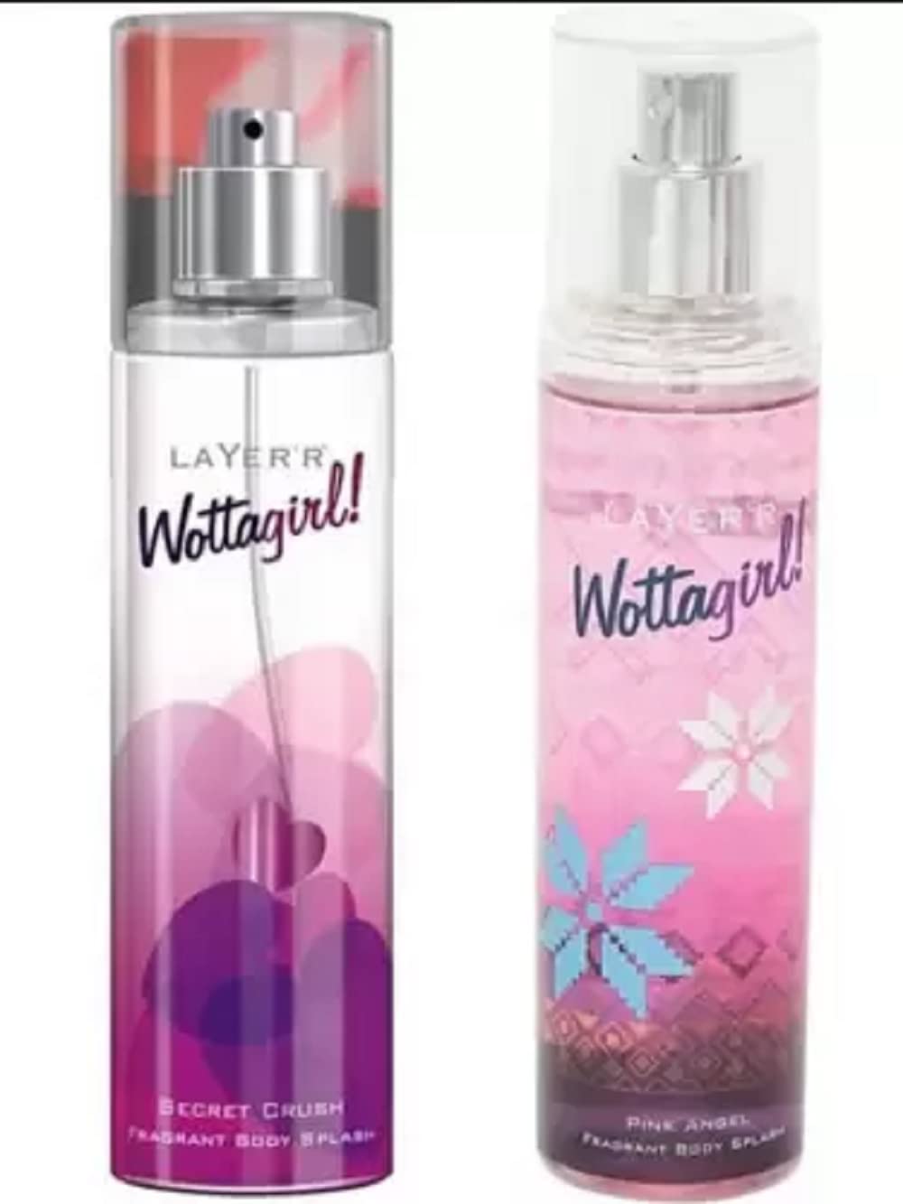 LAYER'R Wottagirl Secret crush and Pink angel Combo Body Mist - For Women (270 ml, Pack of 2)-picture-16
