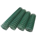 Top-Multi Maschendrahtzaun Wildzaun Gartenzaun PVC-beschichtet GRÜN 76mm x 63mm x 1,2m x 10,0m