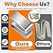 Yudylg 8 Pack Connecting S Hook for Wire Shelf System,Wire Shelf S Hooks - Heavy Duty 304 Stainless Steel - for Warehouses Shopping Malls Garden Places