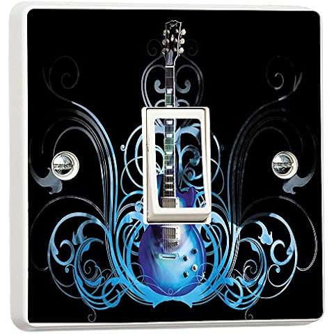 Guitar Music Light Switch Vinyl Sticker Cover