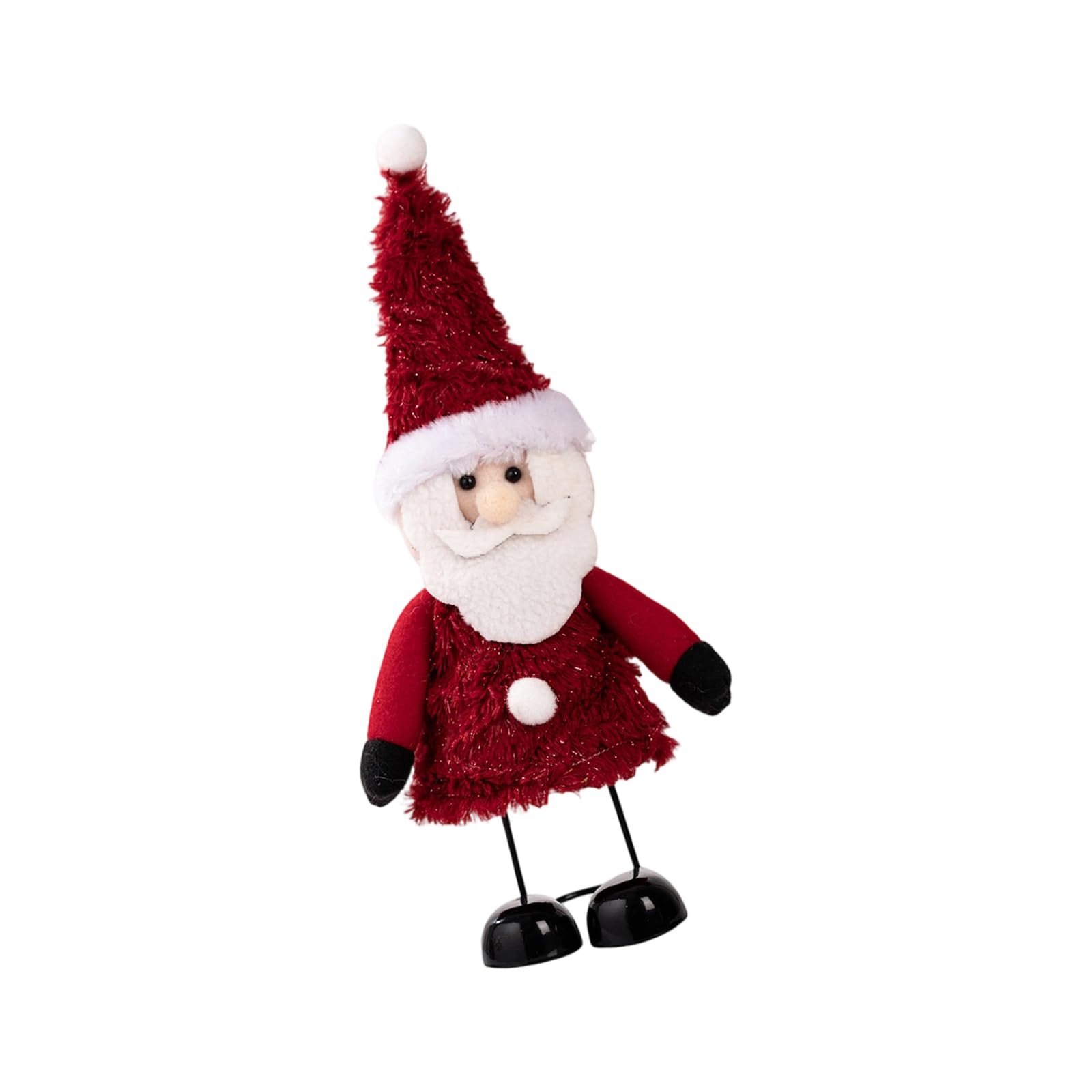 HZBB Christmas Iron Craft Spring Wobbly Leg Snowman Santa Decorative Accent for Festival Home Tabletop Display Arrangement Tabletop Spring Figurine