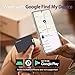 Reyke Wallet Tracker Android Card, Tracking Card Bluetooth Tracker for Android Phones, Compatible with Google Find My Device, Rechargeable Wallet Finder for Keys, Luggage, Backpack