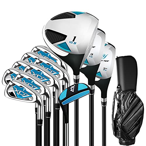 YJKKZQLB Produkte 13 Golfschläger-Sets, Herren-Carbon-Golfschläger, Hohe Fehlertoleranz, Geeignet für Anfänger, Golf, Outdoor, Indoor, Herren