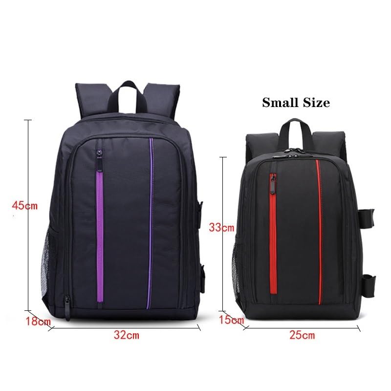 Borsa Reflex Fotografia Zaino Impermeabile Fotocamera Spalle Borse Custodia Nylon Viaggio Esterno DSLR(M-green lining)