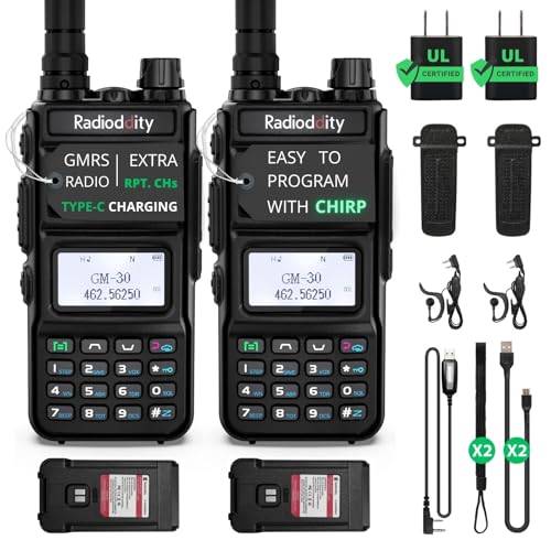 Radioddity GM-30 GMRS Handheld Radio 2 Pack