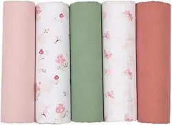 Papi Textil Fralda Soft Premium Papi Baby - 05 unidades, Encanto Cogumelo