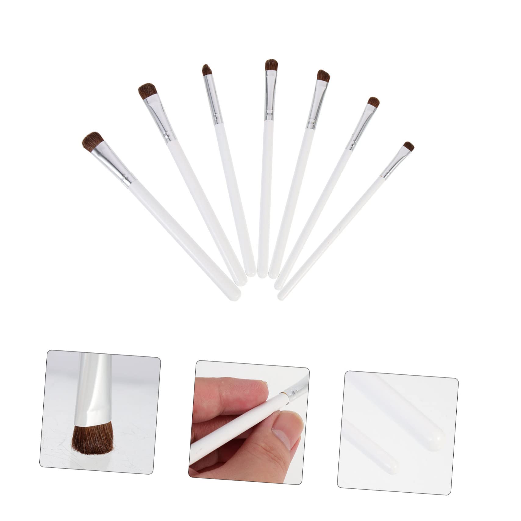 MAGICLULU 21 Piezas Juego Brochas Para Sombras Ojos Aplicadores Maquillaje Brocha Maquillaje Para Mujer Cepillar Cepillo Herramientas Mezcla Aluminio Perder