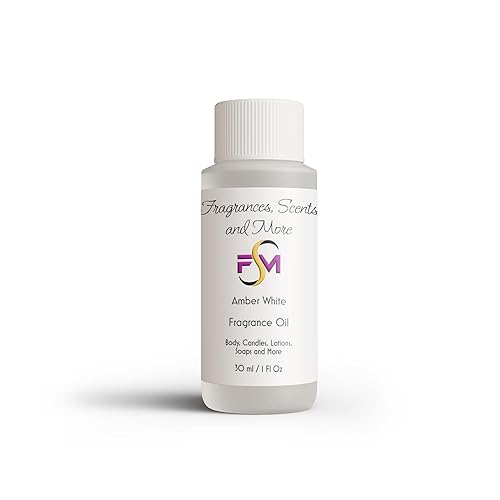 Aceite de perfumecuerpo blanco ámbar (7 tamaños) - (botella de plástico de 1 oz (1.0 fl oz))