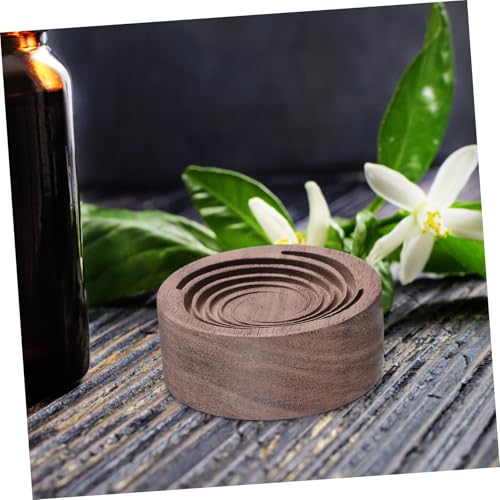 Difusor aromático eléctrico de madera natural compacto y portátil miniatura 3