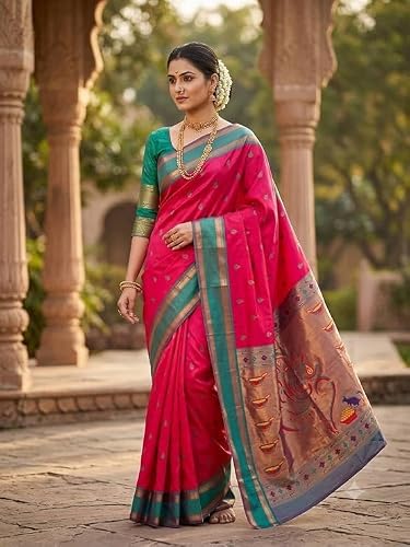 Veglari kanjivaram silk saree – image 4