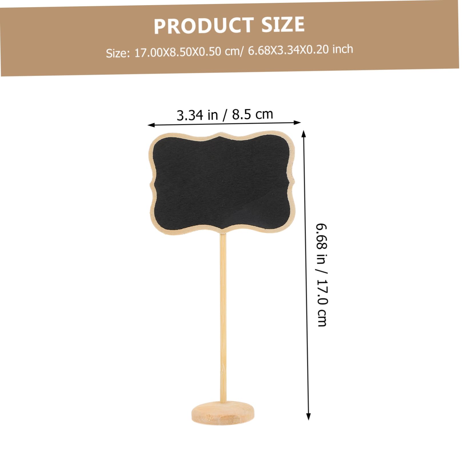 ERINGOGO Garden Mini Blackboard Signs Small Chalkboard Sign Wooden Easel Stand for Decor Parties and Craft Projects