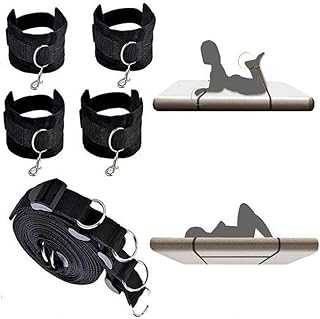 Ceinture de Poignet en Peluche Noire pour Le système de Fixation du lit à la Maison, 0