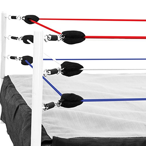 Red, White & Blue Ring Ropes for Large 21.5 x 21.5 Inch Wrestling Action Figure Rings by Figures Toy Company (Ropes Only)