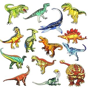 Woohome 14 Stück Dinosaurier Aufbügler Patches