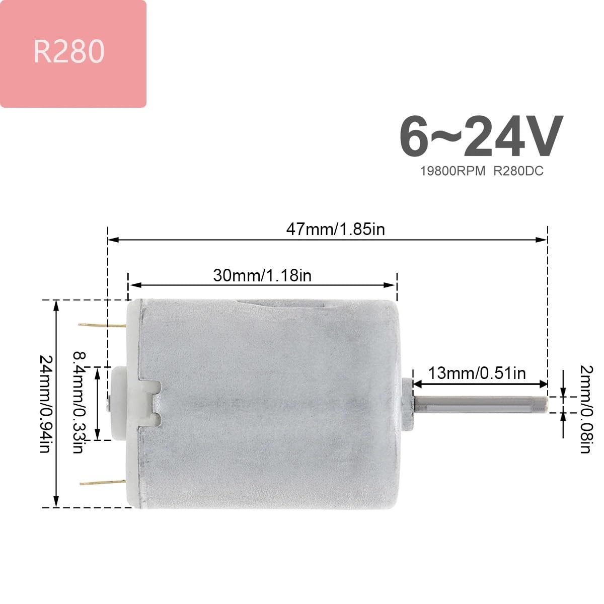 R280 RS360 R380 390 395 DC 電子スターター 6V-24V 12V 12000-24000RPM メタル 高