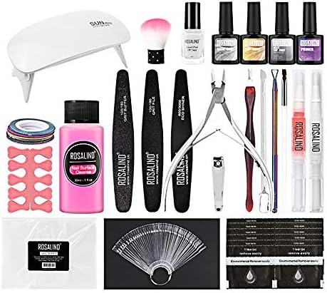 Gel Nail Polish Set,Nail Polish Tool Set,Nail Art Set Starter Kit with LED Dryer Lamp
