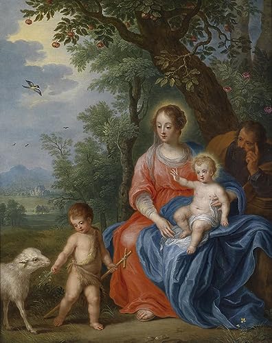 Tableau Sainte Famille Toile Jan Brueghel Peinture 60x90