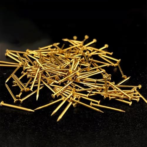 Clavos de cobre iDili para modelos clásicos de velero, cabeza puntiaguda, 0.7 mm x 12 mm, paquete de 300 g aproximadamente 7800 piezas miniatura 2