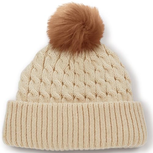 Titleist Cable Knit Pom Beanie