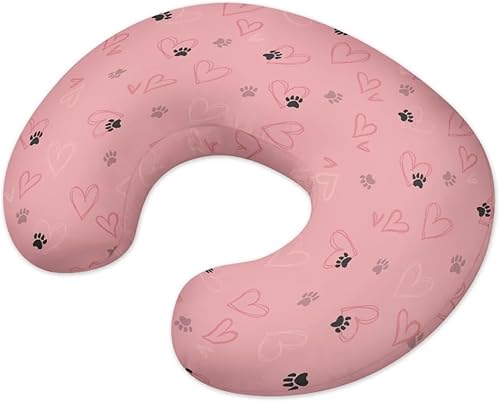 Miniatura 22 de Funda de lactancia suave y adorable para almohadas de lactancia materna con transpirable, se adapta al recién nacido, funda de almohada