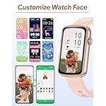 RUIMEN Fitness Tracker, Fitness Watches for Women Men with Heart Rate Monitor Blood Oxygen Sleep Tracker Pedometer, 1.47" Smart Watch Step Calorie Counter for Android iOS IP68 Waterproof (Pink) - Image 2