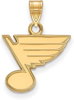 St. Louis Blues Small (1/2 Inch) Pendant (Gold Plated)