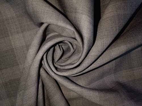 Tissu laine écossais gris Roger anti-froissement pour tailleur durable