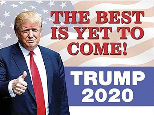 Panneau de jardin en métal « The Best is Yet to Come Trump 2020 » 20,3 x 30,5 cm