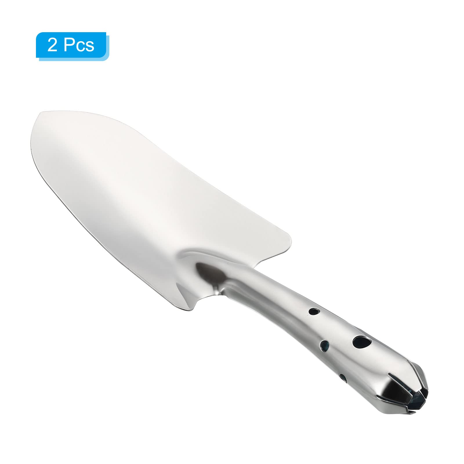 PATIKIL Jardin Truelle, Ensemble de 2 Jardinage Main Pelle Inox Acier Bêche Pelle Jardin Outils pour Transplanter Creuser