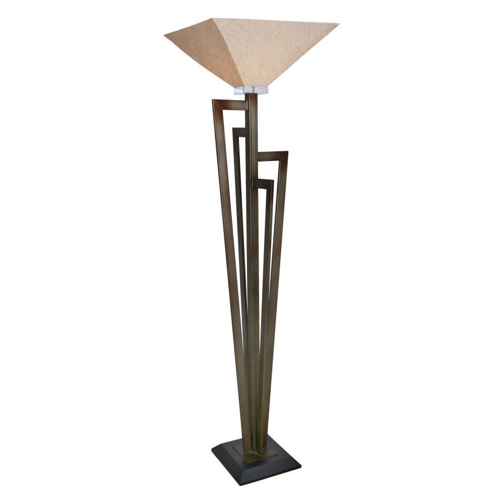 481181 Uptown Town Torchiere, Krypton Gold/Matte Black