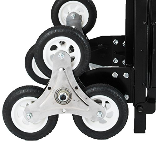 image for BestEquip Portable 330 LBS Capacity Stair Climbing Cart 30 Inch Folded