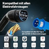 KUKO Wallbox 7kW mit APP(4G/WLAN/Bluetooth) OCPP, Typ 2 EV Ladegerät, 1-Phasen CEE Ladestation für Zuhause mit Stromzähler & RFID, 7,5m Ladekabel, 32A 230V AC Laden für BEV/PHEV, TÜV & CE, IP55 Schutz – Ansicht 6