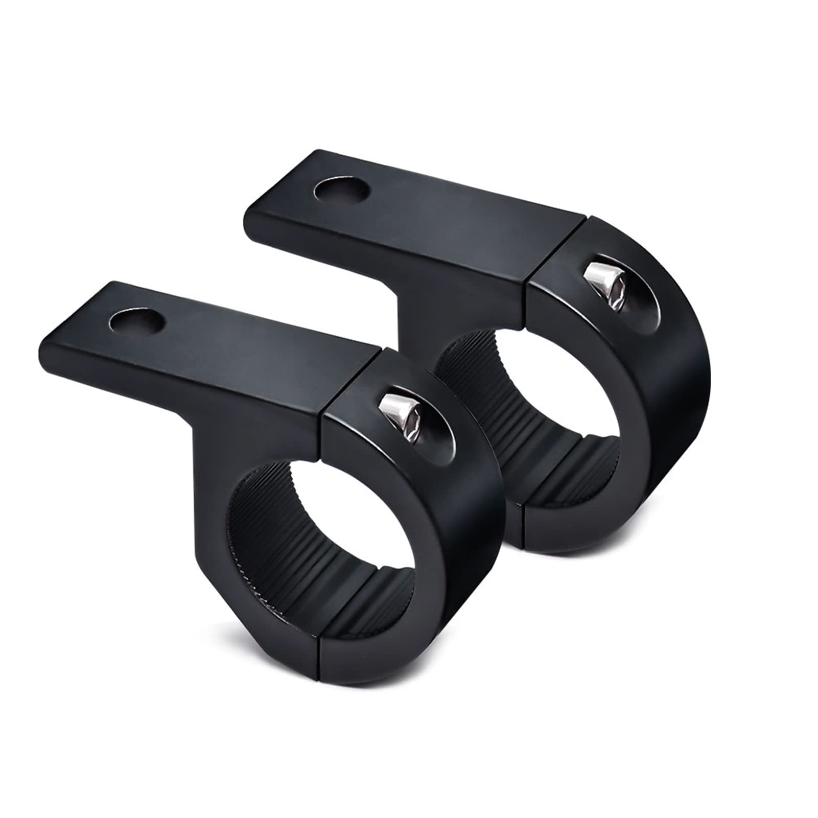2Pcs Black Light Bar Mounts,Motorcycle Mounting Bracket,Light Bar Mounting Brackets,Car Accessories 0.75" 1" 1.25" Bull Bar Mounting Bracket Driving Fog Lights Bracket for Car Motorcycle Automotive